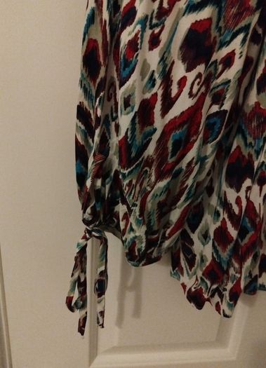 Loose peacock top, Tu, size 12