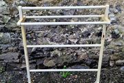 Antique painted towel rail