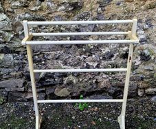 Antique painted towel rail