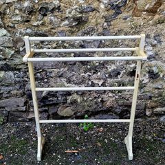 Antique painted towel rail