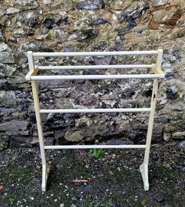 Antique painted towel rail