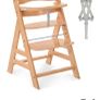 Hauck Alpha+, Natural, Wooden High Chair Made of Beech for Children from 6 Months to 90 kg Image 4