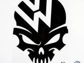 Volkswagen skull Car decal vinyl sticker