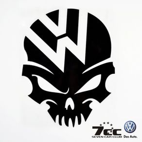 Volkswagen skull Car decal vinyl sticker