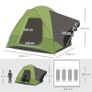 Lightweight 4-5 Person Vehicle Side Camping Tent for SUVs, CUVs, Minivans W/ Mesh Window and Door, Storage Bag, Carrying Bag Image 2