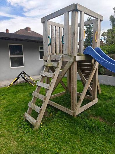 slide and climbing frame