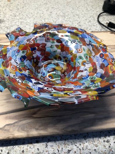 glass ware genuine Mira o glass ware signed
