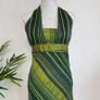 Green halter midi dress Size UK12 Image 3