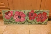Oil painting on canvas poppies free postage