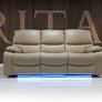 3 Seater Rita Plus Electric Leather Recliner Sofa Image 6