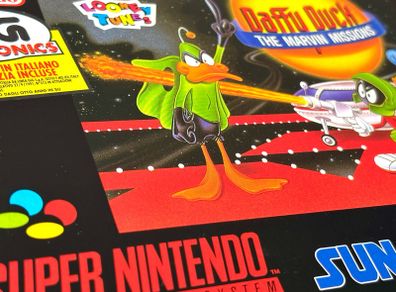 Daffy Duck Marvin Missions for Nintendo SNES - Brand New - Boxed & Mint