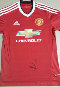 Wes Brown signed Manchester United jersey