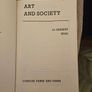 Art And Society. By Herbert Read. 1970 Paperback In Good Condition.  See Photos For Same. Image 3