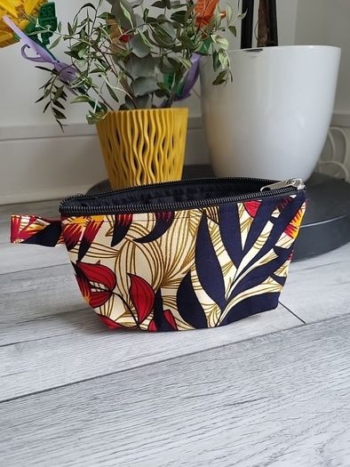 small handmade cosmetic bag