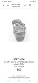One by Gents Seconda mans watch