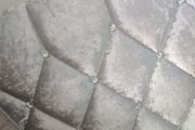 Crushed velvet small double bed