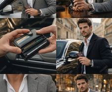 Mens Wallet Credit Card Holder, Smart Pop Up RFID Wallet