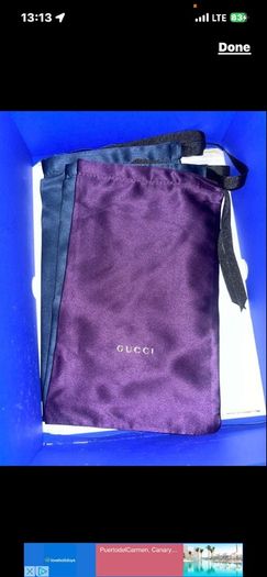 Alexander McQueen Versace Gucci genuine sunglasses soft case cover bag