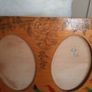 vintage wooden double photo frame Image 6