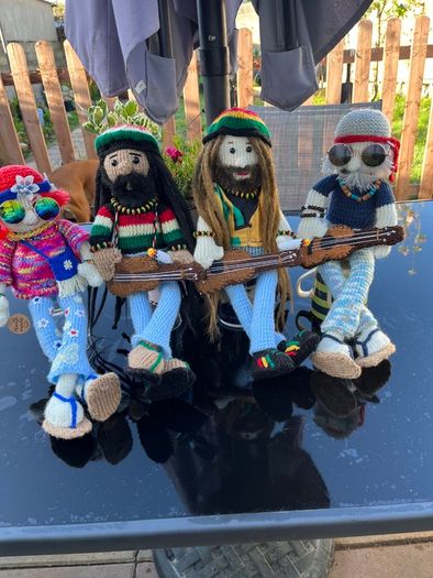 Hand Made Shelf Sitters PlayStation Gamers Rasta