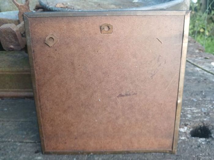 Brass knight plaque