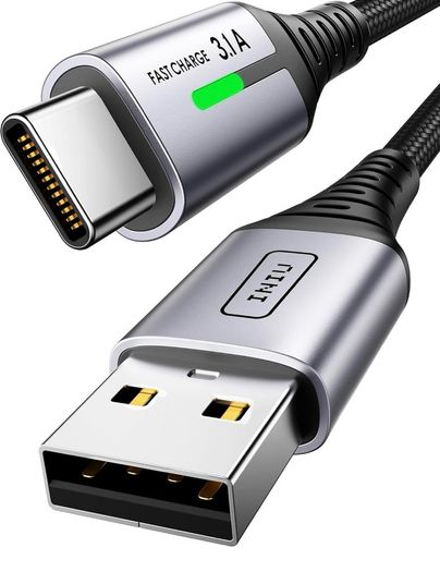 USB-C to USB-C Fast Charging Cable 2m, 100W Power Delivery,  Extra-Long & Durable, Compatible with iPhone, Samsung, Android, iPad, Laptop & More