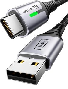 USB-C to USB-C Fast Charging Cable 2m, 100W Power Delivery,  Extra-Long & Durable, Compatible with iPhone, Samsung, Android, iPad, Laptop & More
