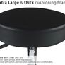 Black Adjustable Rolling Cushion Tattoo Massage Hydraulic Salon Stool,5 Wheels (FREE POSTAGE) Image 6