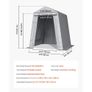 Outdoor Storage Shelter Shed 6x6 ft Waterproof Carport Canopy Garage Tent Image 2