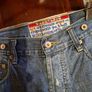 Vintage  Paint splattered  Denim Image 7