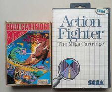 Space Harrier Sega Mark III and Action Fighter Sega Master System