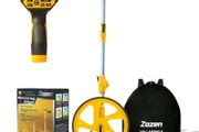 Measuring Wheel Digital Display, Imperial &amp; Metric, High Precision | 3-Section Foldable, Backlit Display, Measure Wheel Roller Up to 9,999.99Ft/9,999.99M, Kickstand, Include Portable Backpack