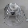 Glass lamp with Chrome plated light fixture Image 3