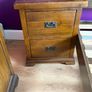 Bed, Chest Drawers and Bedside Table Image 2
