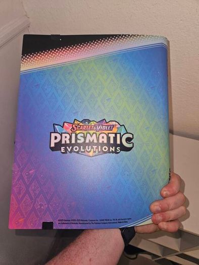 Prismatic Evolutions Pokemon binder