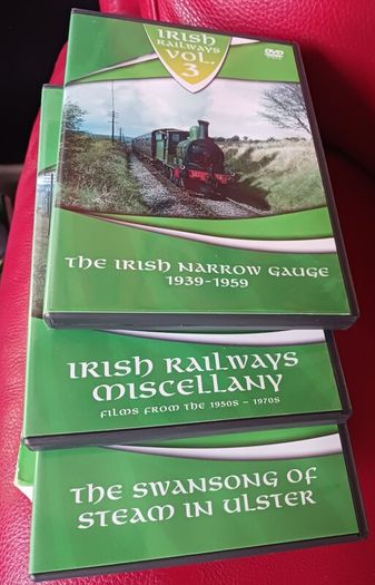 Box set of 3 DVDs Irish Railways