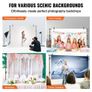 365.7 x 304.8 cm Heavy Duty Backdrop Stand, Height Adjustable Photography Backdrop Stand, Background Support System with 6 Clamps Image 5