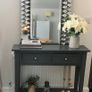 Grey Hall / Console Table with drawers and shelf Image 4