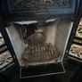 Cast iron fireplace with floral tiles Image 6