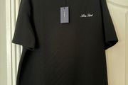 Black Slim Fit Textured Crew Neck T-Shirt River Island