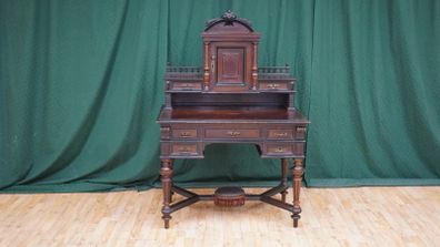 Grunderzeit Rosewood Writing Desk, c.1880