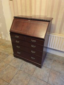 Vintage Mahogany-Style Bureau or Writing Desk