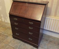 Vintage Mahogany-Style Bureau or Writing Desk