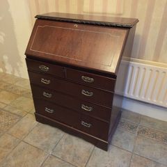 Vintage Mahogany-Style Bureau or Writing Desk