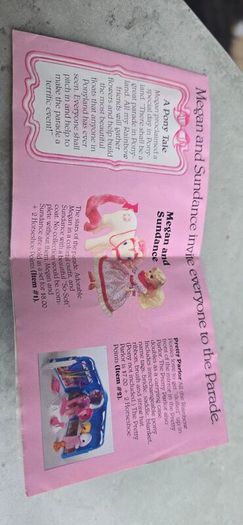 pamphlet HTF US 1987 MLP G1 My Little Pony