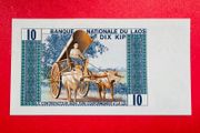 Lao / Laos  10 Kip  1974. Pick  15a  scarce  ( Uncirculated )