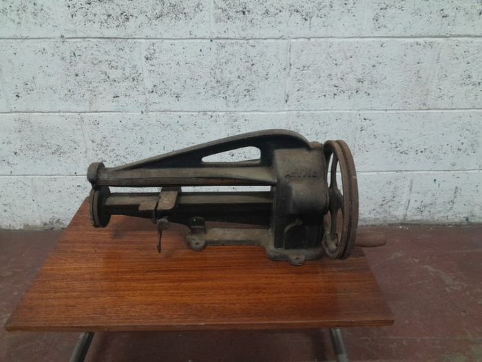 Antique Attila Shoe Man Leather Trimmer Cutter