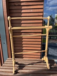 Vintage pine blanket/ towel stand