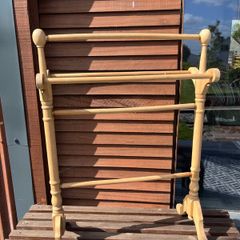 Vintage pine blanket/ towel stand