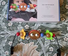 BabyBjorn googly eyes toy bar for bouncer